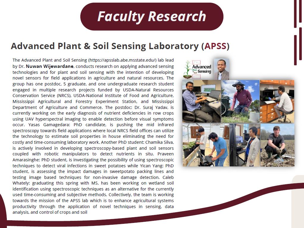 Newsletter of Department of Agricultural & Biological Engineering: Spring 2024