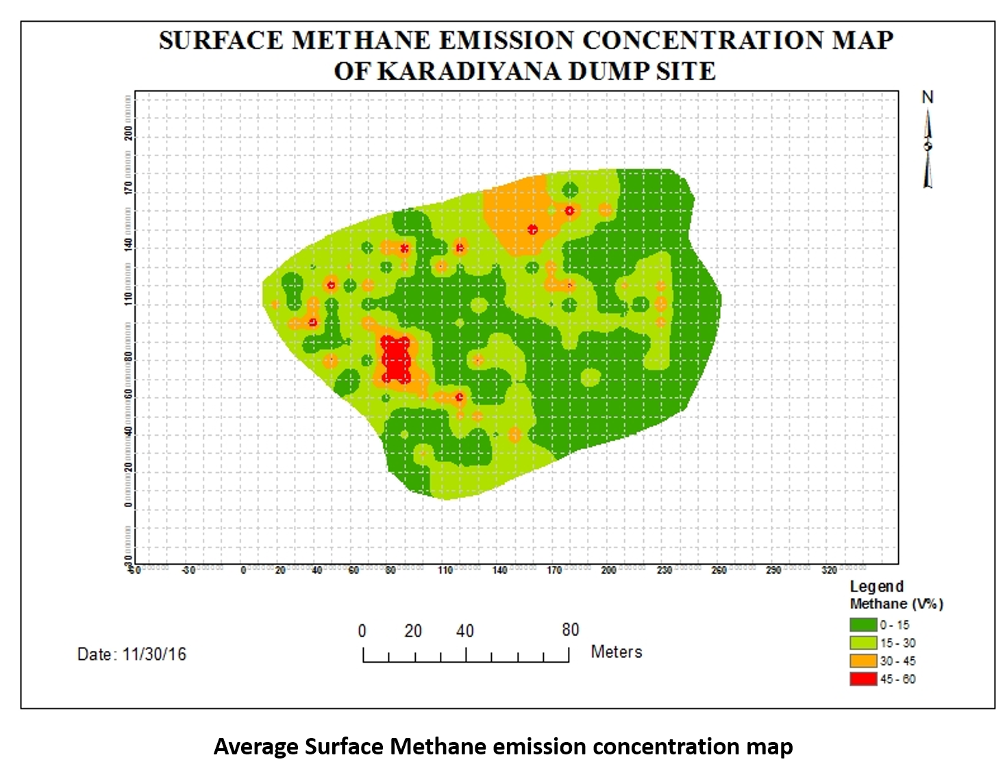 Methane Emission Map 2016